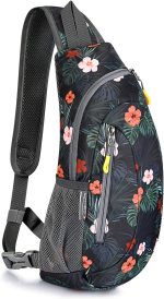 G4Free Sling Bags Men Shoulder Backpack Small Cross Body Chest Sling Backpack (Black)